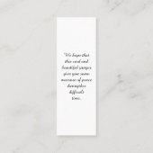 風景絵画記念生活お祝いカード スキニー名刺 (裏面)