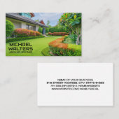 風景芝生と茂み 名刺 (正面/裏面)