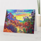 風景誕生日カード カード (正面)