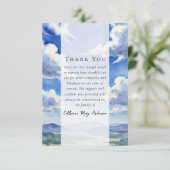 風景雲写真悔やみや弔慰葬祭記念碑 サンキューカード (スタンド正面)