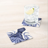 風景青タコ スクエアペーパーコースター (インサイチュ)