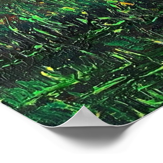 風景鮮やか色サンセット読のファインアート ポスター (角)