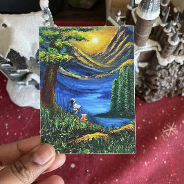 風景鮮やか色サンセット読のファインアート ポスター