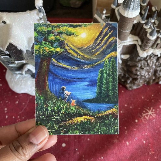 風景鮮やか色サンセット読のファインアート ポスター