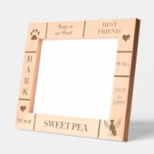 風景10x8ペット記念エンジェルドッグ名年 レーザー彫刻フレーム (左)