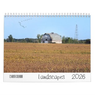 風景2026 12か月のウォールカレンダー カレンダー