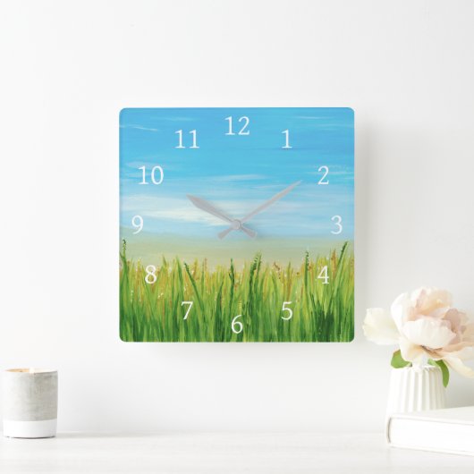 風景465 スクエア壁時計 (ホーム)