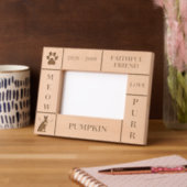 風景6x4ペットメモリアルエンジェルキャットネーム年 レーザー彫刻フレーム (左)