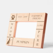 風景6x4ペットメモリアルエンジェルキャットネーム年 レーザー彫刻フレーム (左)