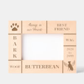 風景6x4ペットメモリアルエンジェルドッグ名年 レーザー彫刻フレーム (正面)