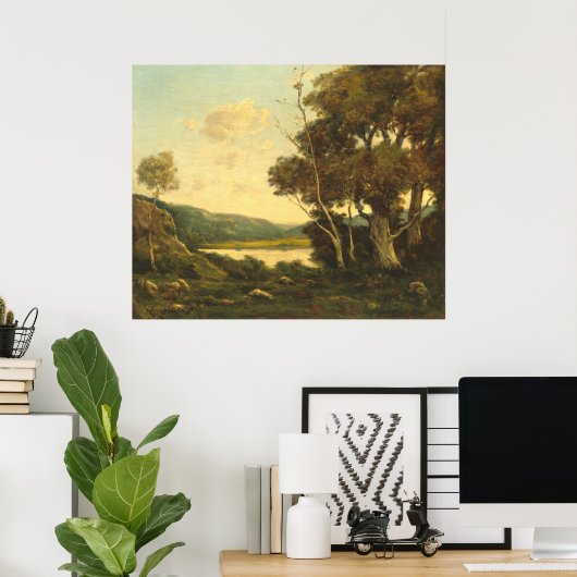 風景 – アンリ・ジョセフ・ハーピニーファインアートポスター ポスター (ホームオフィス)