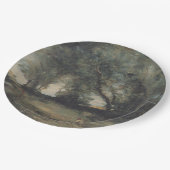 風景(カミーユ・コロー別) ペーパープレート (アングル)