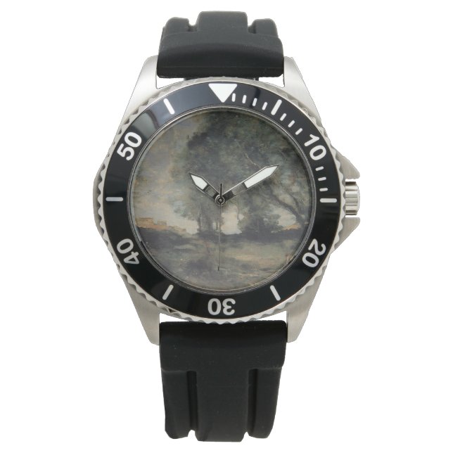 風景（カミーユ・コロー別） 腕時計 (正面)