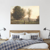 風景、カミーユ・コロー、c.1872 キャンバスプリント (インサイチュ (寝室))