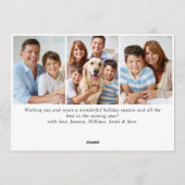 風景 クリスマスリース ホーリー ベリー 松 4枚組 フォト 挨 シーズンカード (裏面)