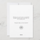 風景 クリスマス wreath ホーリー ベリー 松林 (裏面)