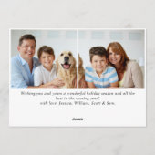 風景 クリスマス wreath ホーリー ベリー 松 3 フォト 挨拶 (裏面)