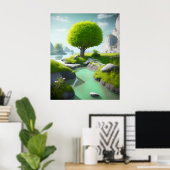 風景 写実的で自然な ポスター (ホームオフィス)