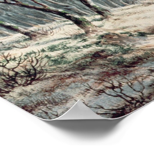 風景：冬 ポスター (角)