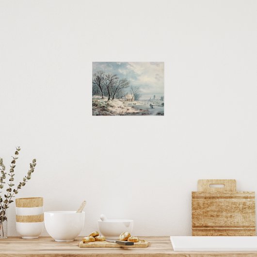 風景：冬 ポスター (キッチン)