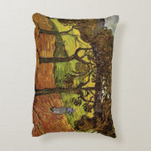 風景、木と姿by Vincent vanゴッホ アクセントクッション (裏面(縦))