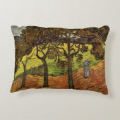 風景、木と姿by Vincent vanゴッホ アクセントクッション (裏面)
