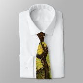風景、木と姿by Vincent vanゴッホ ネクタイ (タイ)