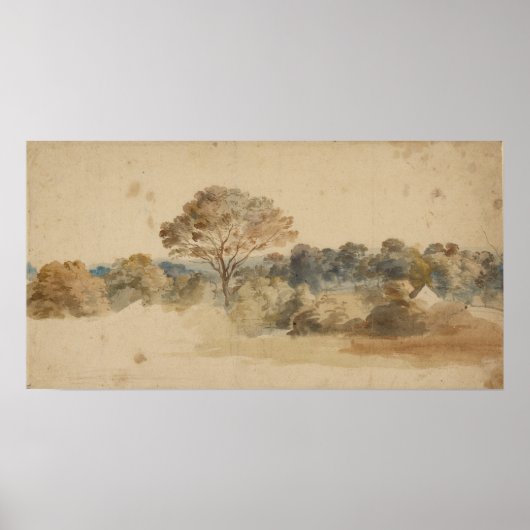 風景、約1640、アンソニー・ヴァン・ダイク ポスター (正面)