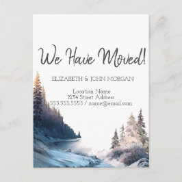 風景、自然、フォレストの移動告知 案内ポストカード