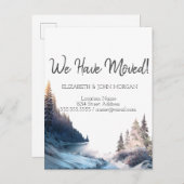 風景、自然、フォレストの移動告知 案内ポストカード (正面/裏面)