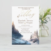 風景,自然,森のウェディング 招待状 (スタンド正面)