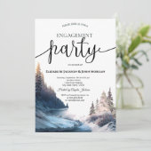 風景、自然、森の婚約 招待状 (スタンド正面)