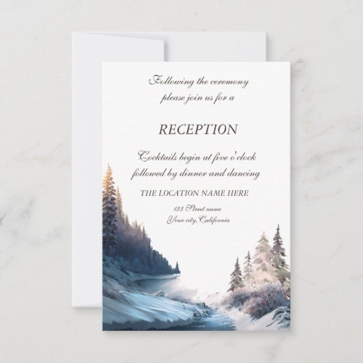 風景,自然,森の披露宴 招待状 (正面)