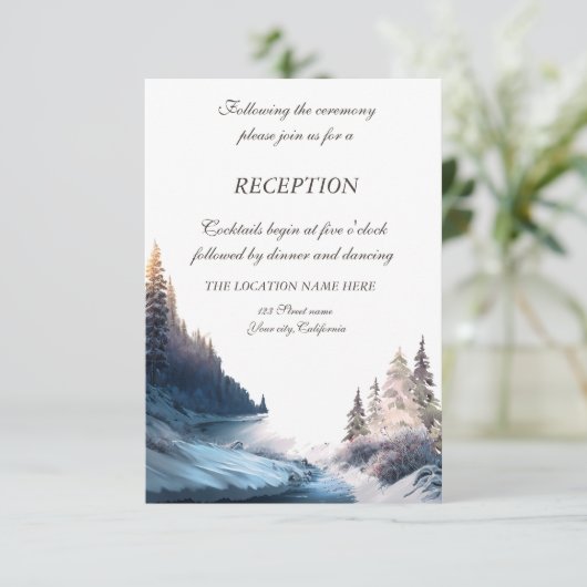 風景,自然,森の披露宴   招待状 (スタンド正面)