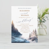 風景、自然、森の結婚式招待状 招待状 (スタンド正面)