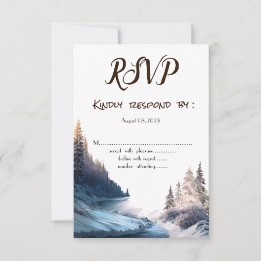 風景,自然,森林 ぜひ参加して 招待状 (正面)