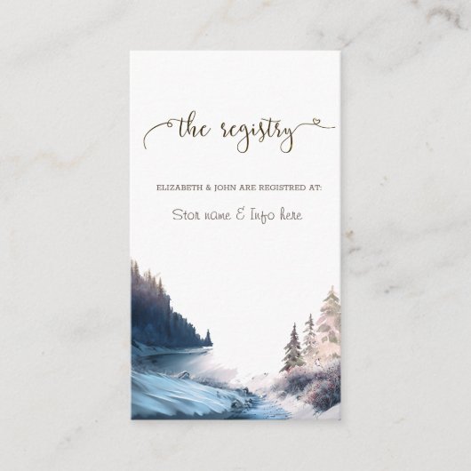 風景,自然,森林 登録 付属カード エンクロージャーカード (正面)