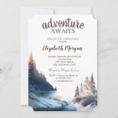 風景,自然,森 退職パーティー 招待状 (正面)