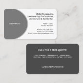 風景/芝生/気にパーバー/コンクリート事業 名刺 (正面/裏面)