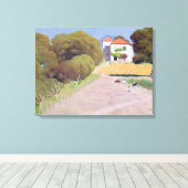 風景、赤い屋根の家、1924 キャンバスプリント (インサイチュ (ウッドフロア))