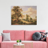 風景、19世紀 キャンバスプリント (インサイチュ (リビング))