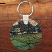 風景、Bridge Across Oise by Vincent vanゴッホ キーホルダー (正面)
