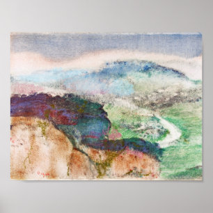 風景(Edgar Degas) ポスター
