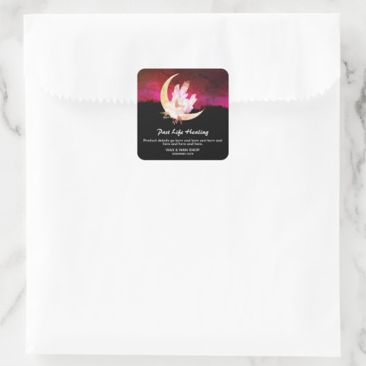 *~*風景AP24意図ムーンクリスタルフローラ スクエアシール (バッグ)