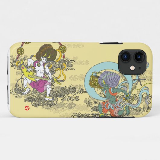 風来。風雷 Case-Mate iPhoneケース (裏面(横))