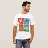 風林火山 色桝 furinkazan coloring square tシャツ (正面フル)