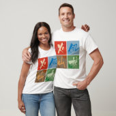 風林火山 色桝 furinkazan coloring square tシャツ (ユニセックス)