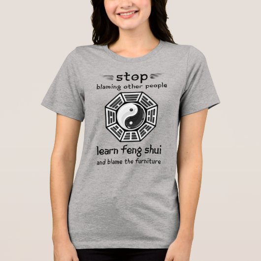 風水おもしろいニューエイジ トライブレンドＴシャツ (正面)