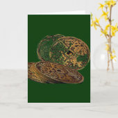 風水の富コイン カード (黄色い花)