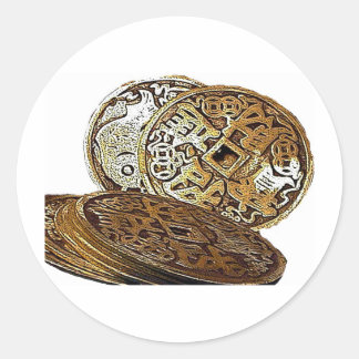 風水の富コイン ラウンドシール